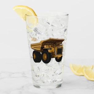 Verre Illustration d'un camion à grande échelle