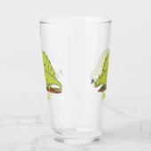 Verre Illustration d'un dimétrodon vert mignon (Gauche)