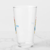 Verre Illustration d'un vaisseau de fusées (Gauche)