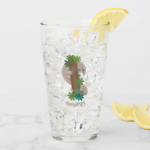 Verre Illustration d'une anteure de pangolin mignonne