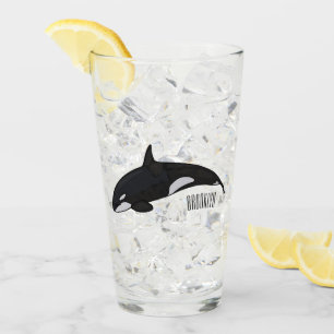 Verre Illustration d'une baleine tueuse