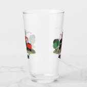 Verre Illustration d'une locomotive à vapeur mûre (Gauche)