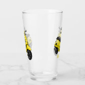 Verre Illustration d'une moto cyclable (Gauche)