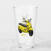 Verre Illustration d'une moto cyclable (Devant)