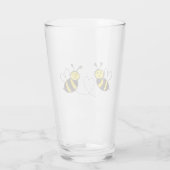 Verre Illustration Mignonne d'Abeilles Mellifères avec u (Dos)