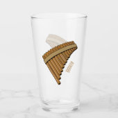 Verre Illustration Pan flûte / panpipes (Devant)