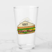 Verre Illustration Sandwich (Dos)