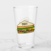 Verre Illustration Sandwich (Devant)