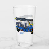 Verre Illustration Tuk tuk (Dos)