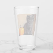 Verre Illustration vintage Halloween Black Kitten (Dos)