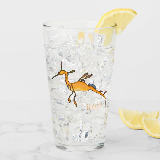 Verre Illustration Weedy seadragon (Dos glace)