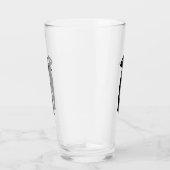 Verre Image noire et blanche d'un golfeur (Droite)