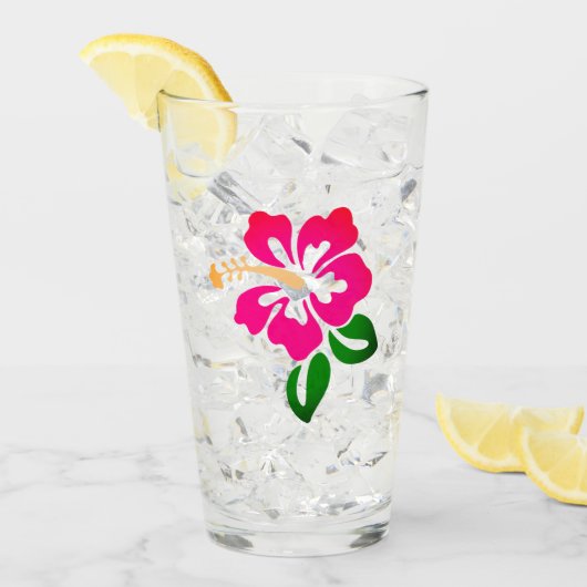 Verre Impression hawaïenne (Devant glace)