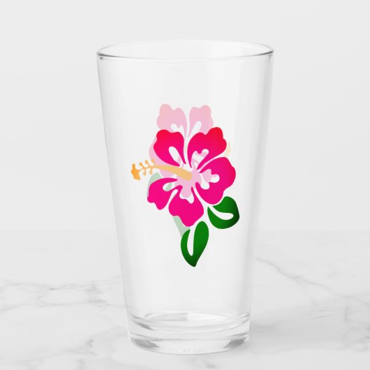 Verre Impression hawaïenne (Devant)