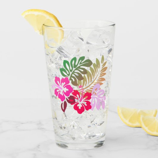 Verre Impression hawaïenne (Devant glace)