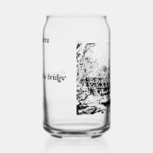 Verre imprimé peut ensemble de 1 (Droite)