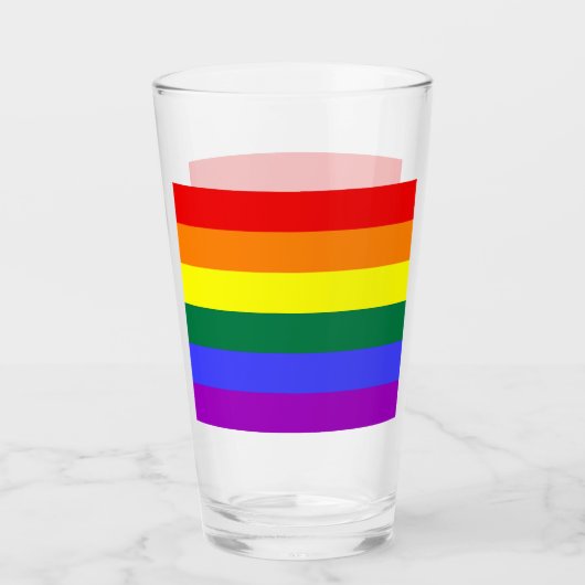 Verre Indicateur de la fierté arc-en-ciel (Devant)