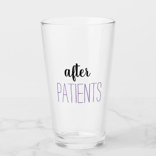 Verre Infirmière Humour après les patients Café Mug (Devant)