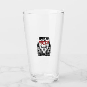 Verre Infirmière le jour sorcière la nuit Design Hallowe