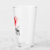 Verre Infirmières Mercis| Coeur rouge (Gauche)