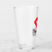 Verre Infirmières Mercis| Coeur rouge (Droite)