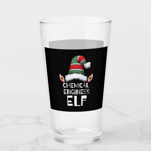 Verre Ingénieur chimique Elf Noël vacances Noël (Devant)