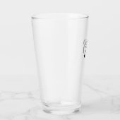 Verre Initiales du monogramme noir (Droite)