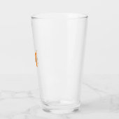 Verre Initiales personnalisées et nom Monogramme (Gauche)