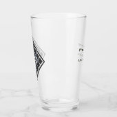 Verre Initiales Personnalisées Moderne Élégant Manly Chi (Gauche)