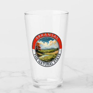 Verre Insigne d'art de voyage de l'Arkansas