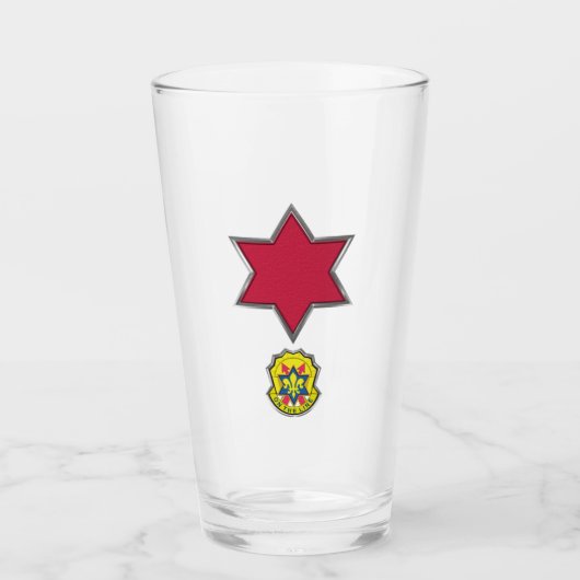 Verre Insigne de patchs de la 6e division d'infanterie (Devant)