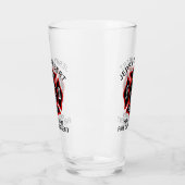 Verre Insigne de pompier du service d'incendie rouge per (Gauche)