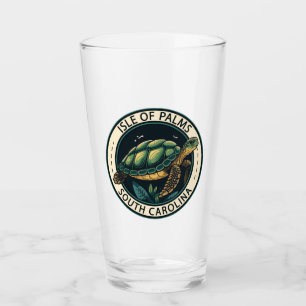 Verre Insigne de tortue de l'île de Palms en Caroline du