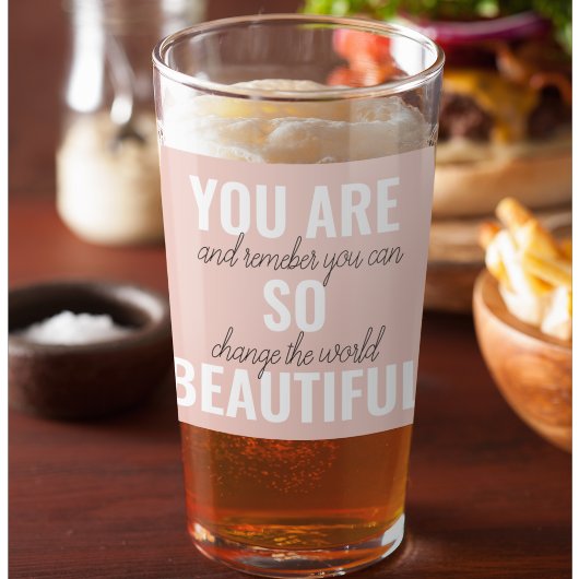 Verre Inspiration Vous Êtes Si Belle Citation Positive