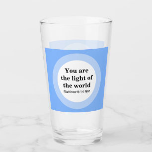 Verre Inspirationnel Vous êtes la lumière du bleu du mon