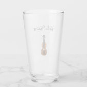 Verre Instrument de musique Violon Enseignant Cute Typog (Dos)