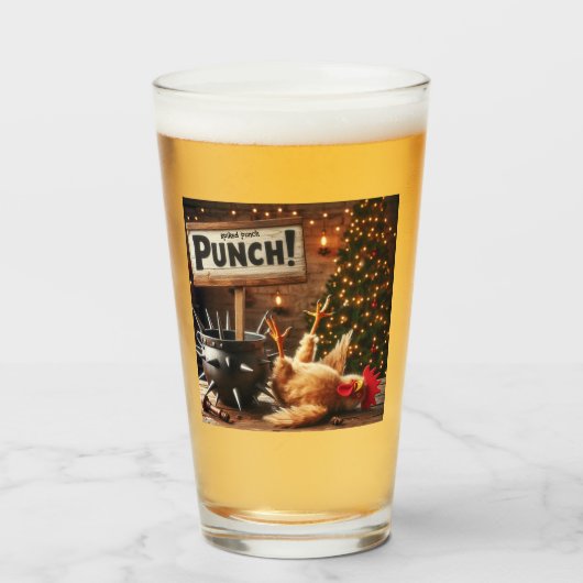 Verre Intoxicated Chicken Glass (Devant (rempli))