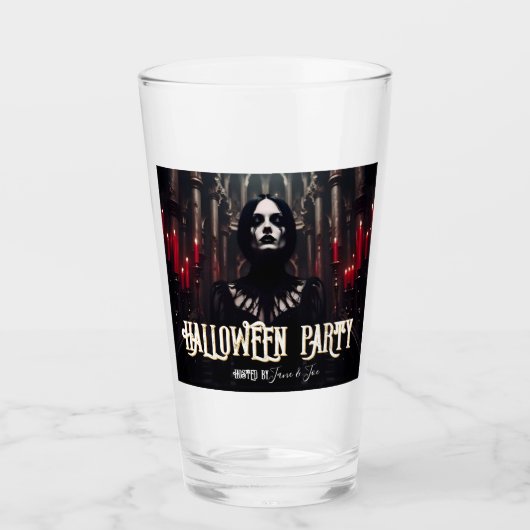 Verre Invitation de fête d'Halloween – Invitation gothiq (Devant)