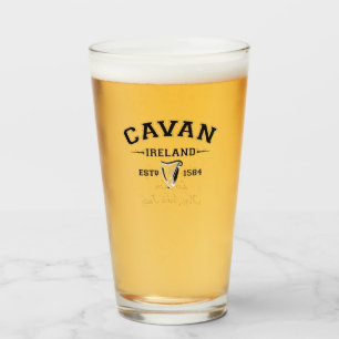 Verre Irish County Cavan Irlande Texte personnalisé