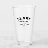Verre Irish County Clare Irlande Texte personnalisé (Devant)