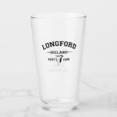 Verre Irish County Longford Irlande Texte personnalisé (Devant)