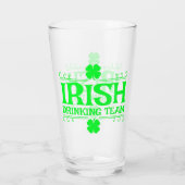 Verre Irish Drick Team, Lucky, Shamrock, Green Beer, (Dos)