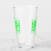 Verre Irish Drick Team, Lucky, Shamrock, Green Beer, (Droite)