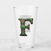 Verre Irish F Monogram Pint Glass (Devant)