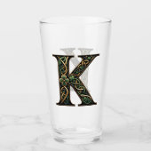 Verre Irish "K" Monogram Pint Glass (Devant)