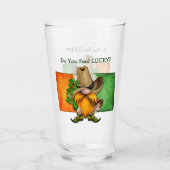 Verre Irlandais Cowboy Gnome Vous Sentez Lucky (Devant)