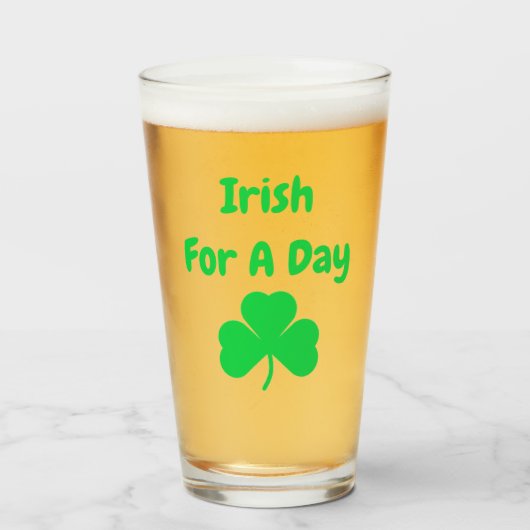 Verre Irlandais pour un jour (Devant (rempli))