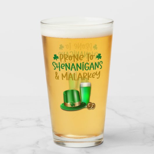 Verre Irlandais Prone to Shenanigans (Devant (rempli))