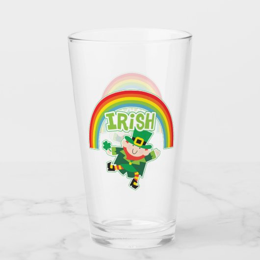 Verre Irlandais Rainbow Leprechaun (Devant)
