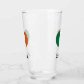 Verre Irlande Distressed Coeur Peint (Gauche)